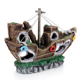 Aquarium,Ornament,Wreck,Sailing,Destroyer,Decorations