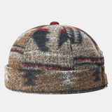 Retro,Brimless,Skull,Multicolor,Maple,Pattern,Customized