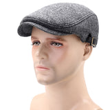 Womens,Winter,Woolen,Beret,Adjustable,Casual,Cabbie