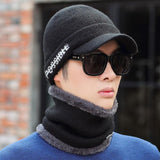 Outdoor,Men's,Letter,Earmuffs,Scarf
