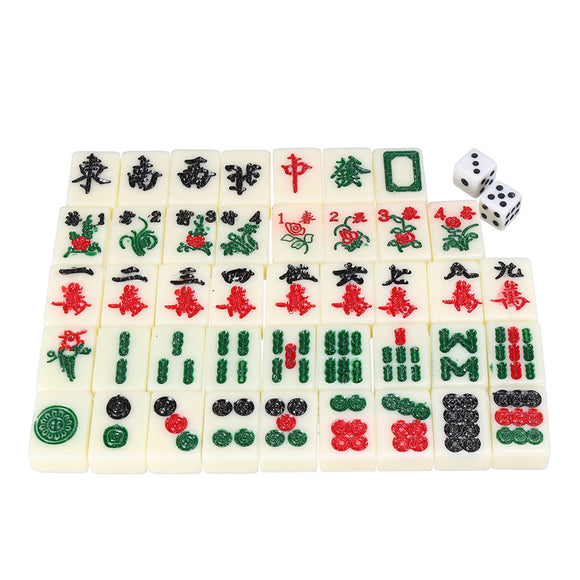 Chinese,Mahjong,Portable,Retro,Board,Tiles,Leather