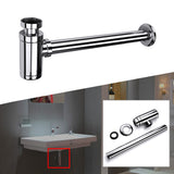 Standard,Chrome,Brass,Round,Bottle,Waste,Bathroom,Basin,Cleaner