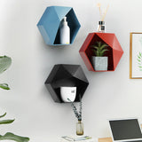 Geometric,Bathroom,Storage,Shelf,Holder,Decor,Plant,Adhesive