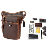 Vintage,Leather,Motorcycle,Rider,Waist,Fanny,Crossbody,Pouch