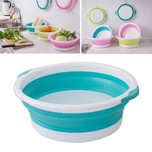 Optional,Plastic,Foldable,Round,Portable,Washing,Basin,Space,Saving,Washtub,Outdoor,Camping,Travel