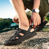Men's,Leather,Sandals,Quick,Drying,Waterproof,Fashion,Deodorant,Sports,Casual,Sandals