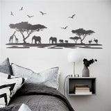 African,Animals,Removable,Sticker,Living,Mural,Decoration