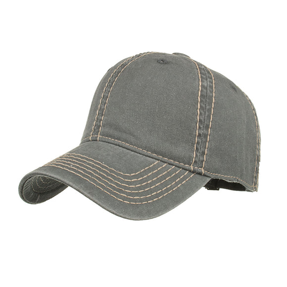 Women,Casual,Washed,Cotton,Baseball,Adjustable,Soild,Color,Visor