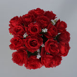 Bouquet,Artificial,Roses,Flowers,Bridal,Wedding,Decor,Supplies