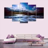 Cascade,River,Painting,Picture,Decoration,Without,Frame,Including,Installa