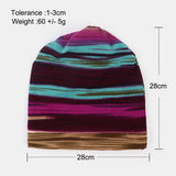 Unisex,Outdoor,Winter,Stripes,Beanie,Scarf,Cashmere,Bonnet