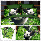 Panda,Single,Double,Quilt,Cover,Pillowcase,Bedding,Printed,Duvet,Cover