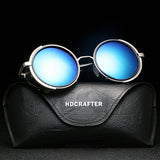 Women,Vintage,Steam,Round,Protection,Glassess,Summer,Sunscreen,Eyeglasseess