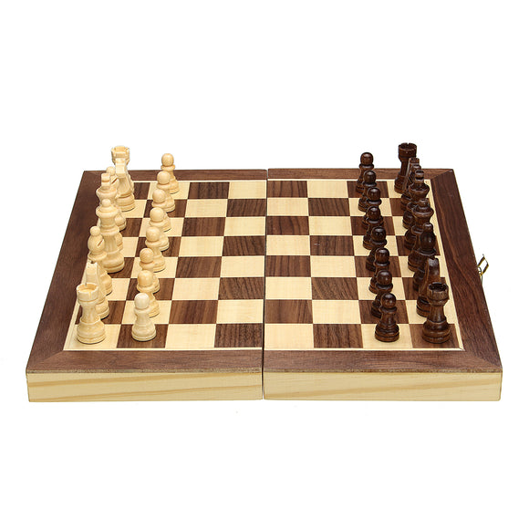 Chess,Wooden,Magnetic,Board,Crafted,Folding,Chessboard,Travel
