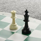 Tournament,Chess,Plastic,Pieces,Green,Outdoor,Travel,Camping