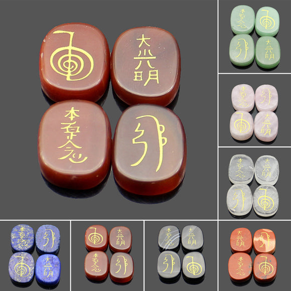 Engraved,Reiki,Symbol,Healing,Energy,Sanskrit,Crystal,Stone,Stone,Decorations