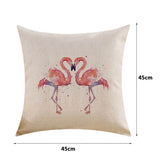 45x45cm,Fashion,Flamingo,Cotton,Linen,Pillowcase,Decorative,Pillow