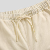 Drawstring,Pants,Linen,Cotton,Loose,Pants,Straight,Trousers,Casual,Hiking,Sport