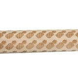 Loskii,JM01691,Wooden,Christmas,Embossed,Rolling,Dough,Stick,Baking,Pastry,Christmas,Decoration