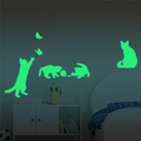 Honana,30X18CM,Fluorescent,Naughty,Butterfly,Sticker,Bedroom,Decor