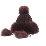 Vintage,Women,Artificial,Rabbit,Winter,Thicken,Beanie