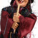 Halloween,Hanging,Animated,Talking,Witch,Props,Sound,Control,Decoration
