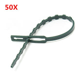 50Pcs,Reusable,Garden,Plastic,Plant,Cable,Straps,Adjustable,Climbing,Support