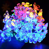 Solar,Blossom,Flower,Fairy,String,Light,50LED,Garden,Wedding,Decor