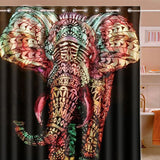 180x180cm,Waterproof,Colorful,Elephant,Polyester,Shower,Curtain,Bathroom,Decor,Hooks