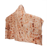 Hooded,Blanket,Tortilla,Texture,Fleece,Quilt,Blankets