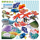 Coloful,Under,Water,World,Sticker,Living,Decoration,Creative,Decal,Mural