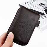 IPRee,Holder,Zipper,Leather,Wallet,Travel,Portable,Credit,Storage