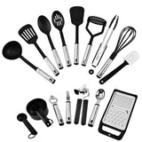 24Pcs,Cooking,Utensils,Kitchen,Silicone,Stainless,Steel,Spoon,Whisk