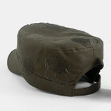 Cotton,Skull,Pattern,Embroidery,Autumn,Winter,Men's,Military