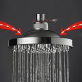 Bathroom,Sprayer,Round,Polished,AdjustableTwo,Rainfall,Shower