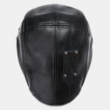 Men's,Leather,Beret,Casual,Artificial,Leather,Newsboy