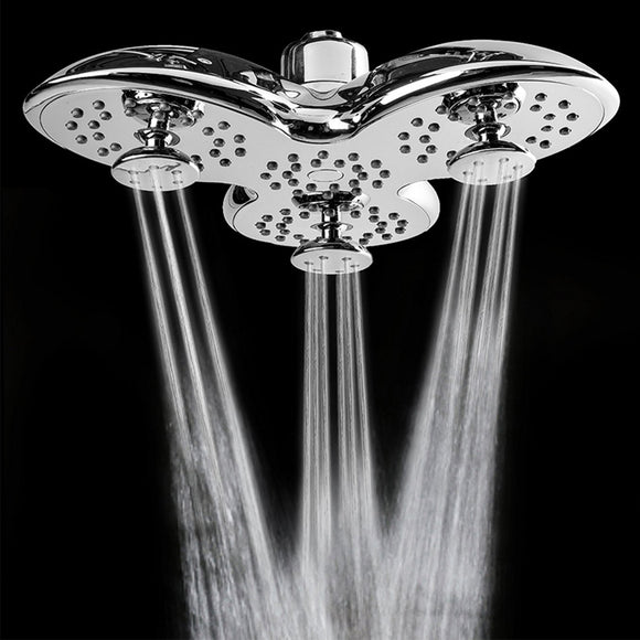 Nozzles,Angle,Adjustable,Waterfall,Rainfall,Shower,Heads,Chrome,Plated,Trident,Shape,Shower