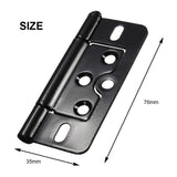 76x35mm,Black,Injection,Hinge,Furniture,Cabinet