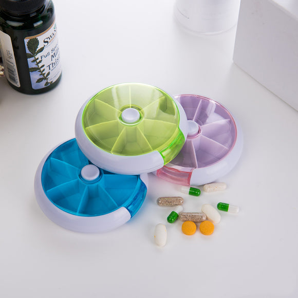 Cases,Round,Plastic,Storage,Rotating,Portable