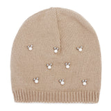 Women,Pearl,Knitted,Beanie