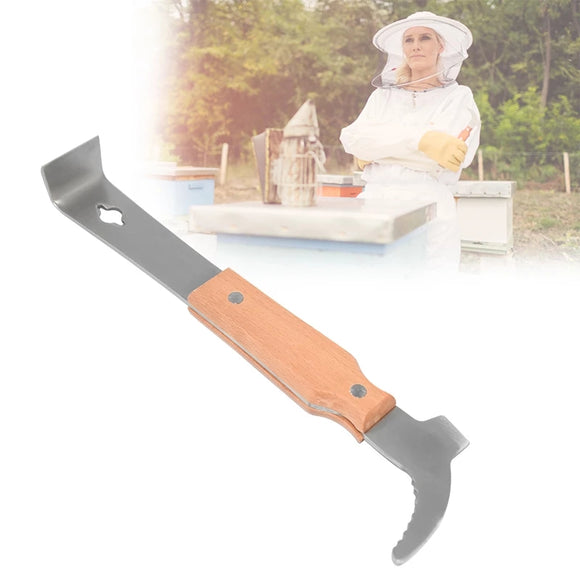 Multifunctional,Scraper,Beekeeper,Honey,Knife,Beekeeping,Equipment,Wooden,Handle