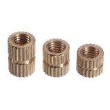 Suleve,MXBN7,330Pcs,Knurled,Brass,Round,Female,Thread,Knurled,Round,Insert,Embedment,Assortment