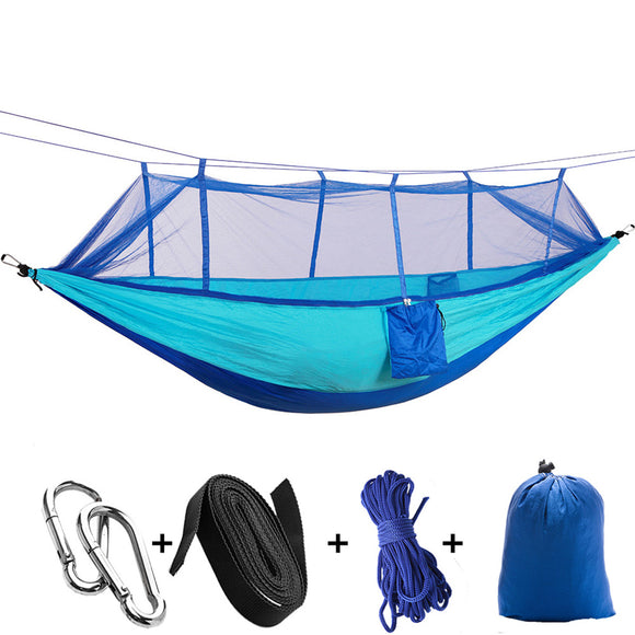 260x140cm,Outdoor,Double,Camping,Hammock,Hanging,Swing,Mosquito