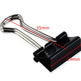 12PCS,Metal,Black,Binder,Spring,Clips,Paper,Filing,Clamps