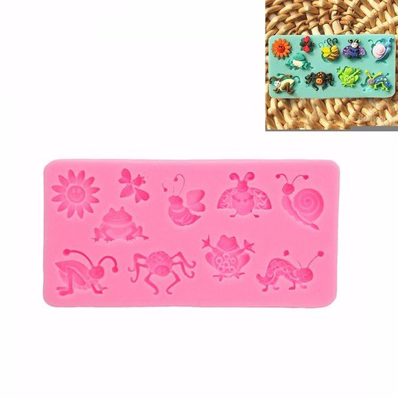 Silicone,Fondant,Mould,Animal,Insect,Decorating