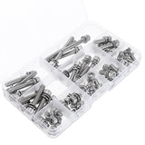 Suleve,M6SH3,50Pcs,Socket,Knurled,Screw,Stainless,Steel,Assortment