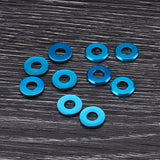 Suleve,M5AW1,10Pcs,Aluminum,Alloy,Fender,Screw,Washer,Spacer,Gasket,Multicolor