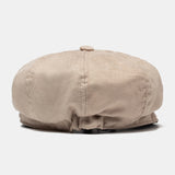 Unisex,British,Retro,Beret,Suede,Painter,Octagonal