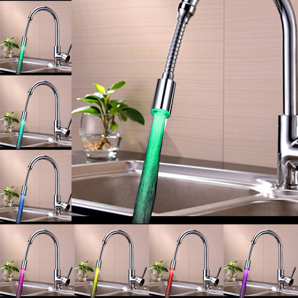Rotation,Faucet,Heads,Aerators,Water,Powered,Colors,Flashing