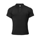 Summer,Outdoor,Cotton,Short,Sleeve,Shirt,Bodybuilding,Fitness